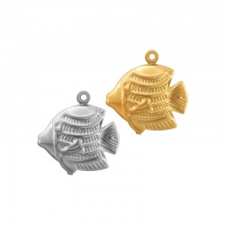 Ανοξείδωτο Ατσάλι 304 Μοτίφ Ψάρι 17x15mm/6.3mm