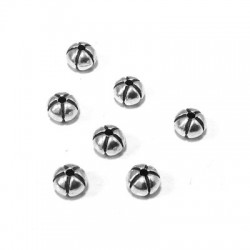Zamak Bead 6x4.6mm Ø1.3mm