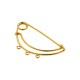 Spilla di sicurezza in ottone 58x28 mm/1,5 mm
