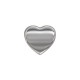 Zamak Bead Puffed Heart 12mm Ø1.6mm