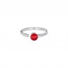 Steel/ Cherry Red