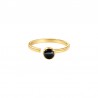 18K Gold/ Black