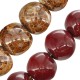 Enameled Ceramic Bead Round 43x50mm Ø~5.5mm