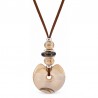 999° Silver Antique Plated/ 5µm/ Beige/ Brown