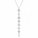 Necklace with Silver Chakra Symbols & Fine Chain