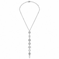Necklace with Silver Chakra Symbols & Fine Chain