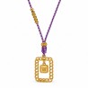 Oro De 18 Quilates/ Morado/ Multicolor