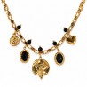 18K Gold/ Black