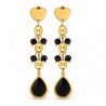 18K Gold/ Black