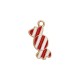 Enameled Zamak Pendant Candy 8.2x20.5mm