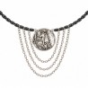 999° Silver Antique Plated/ 5µm/ Black
