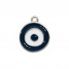 Rhodium/ Dark Blue/ White