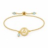 Chapado En Oro De 24 Quilates / 0,12 µm / Azul Claro Transparente