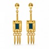 Chapado En Oro De 24 Quilates / 0,12 µm / Azul
