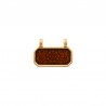 24K Gold Plated/ 0.12µm/ Transparent Topaz