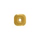 Stainless Steel 304 Charm Square 17mm/5mm Ø3.5mm