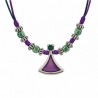 Placcato Argento 999° Effetto Anticato / 5 µm / Viola / Verde