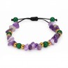 Oro De 18 Quilates / Verde / Morado / Negro