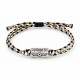 Bracelet with Silver St. Steel Tube "free" on Colorful Cord