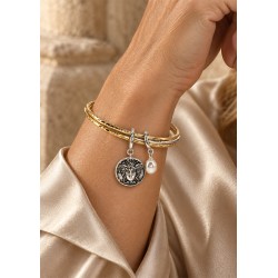 Zamak Pendant Round Medusa 24mm