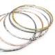 Brass Bangle Eco Hammered 69mm