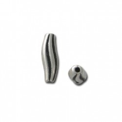 Μεταλλική Ζάμακ Χυτή Χάντρα Σωλήνας 6x18mm Ø1.6mm