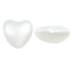 Perla ABS Cuore 8x7 mm Ø1 mm