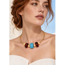 Collana Rigida in Metallo Ottone 38cm/3mm