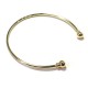 Bracelet Flexible avec Embouts à visser en Métal/Laiton 62mm/2.1mm