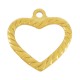 Stainless Steel 304 Charm Heart 21mm