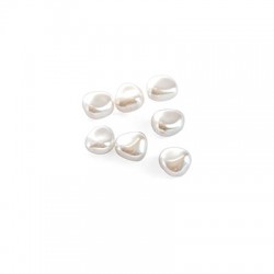 Συνθετική Πέρλα Χάντρα Ακανόνιστη 10x11mm Ø1.5mm