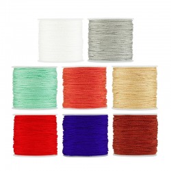Satin Cord Round 1mm (~50mtrs/spool)