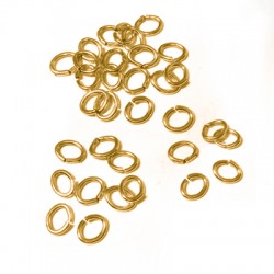 Anneau Ovale en Laiton 4.5 x 3.5 Mm/0.8 mm