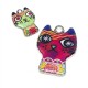 Enameled Zamak Charm Cat 16x21mm