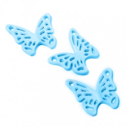 Zamak Painted Charm Butterfly 19.5x15mm