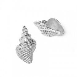 Colgante de Metal Latón Caracol 12x22mm (Ø1.2mm)