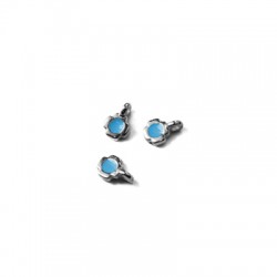Enameled Zamak Charm Cross 6mm