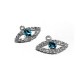 Colgante Ojo con Strass 10x22mm
