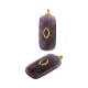 Amethyst Pendant Tag with Crystal 12x30mm/6mm
