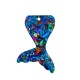Pendentif en Acrylique Plexi Queue de Sirène 32 x 44 mm