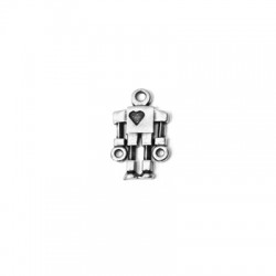 Breloque en Zamak « Robot » 14 x 22 mm
