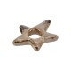 Enameled Ceramic Pendant Star Beige 36x39mm Ø10.5mm