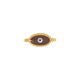 Conector Ovalado de Zamak Esmaltado con Ojo Turco, 10 x 7 mm