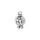 Zamak Charm Pomegranate 10x14mm/9mm Ø2mm