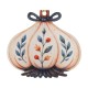 Plexi Acrylic Pendant Garlic with Flowers 60x55mm/3mm Ø3mm