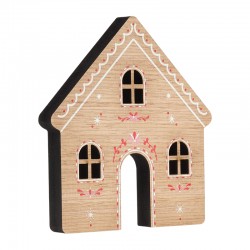 Maisonnette Décorative en Bois Peinte 136 x 150 mm / 17 mm