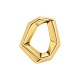 Colgante de Zamak Ovalado Irregular 24 x 31 mm/5 mm