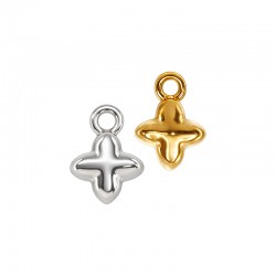 Stainless Steel 304 Charm Cross 6x8mm