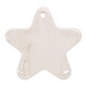 Colgante de Cerámica Esmaltada Estrella 50 mm