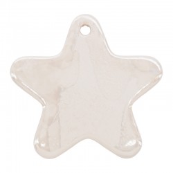 Colgante de Cerámica Esmaltada Estrella 50 mm